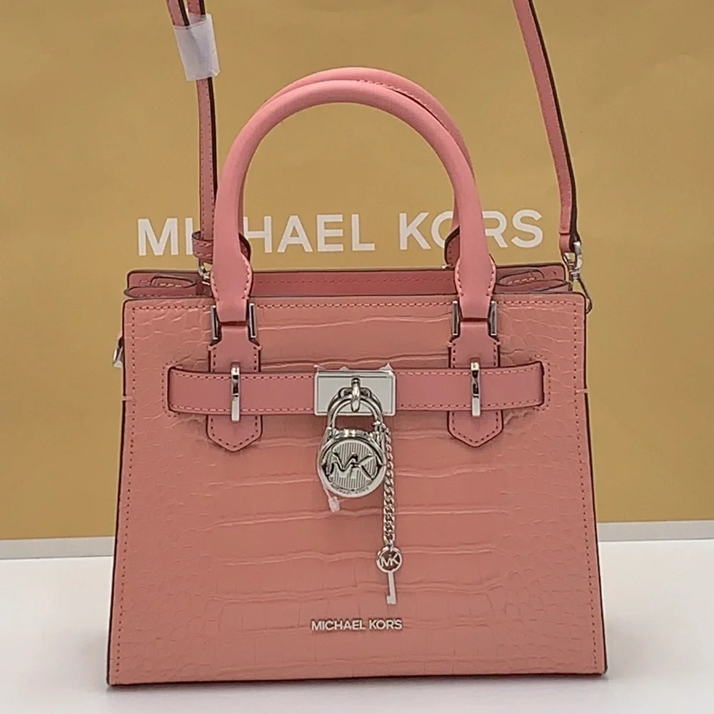 MICHAEL KORS
Hamilton Small Crocodile Embossed Faux Leather Satchel
Primrose
NWT - Picture 14 of 16